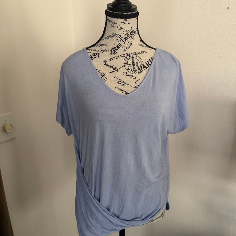 Light Blue Asymmetrical Women's Maurice’s Top